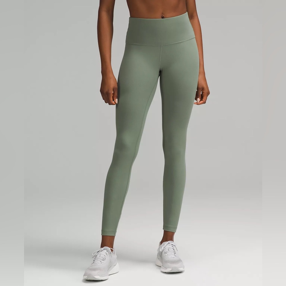 NWT Lululemon Wunder Train High-Rise Ribbed Tight 28" - SIZE 10